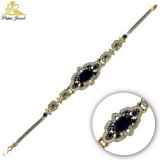 Gümüş Otantik Taşlı Biezik /Bileklik